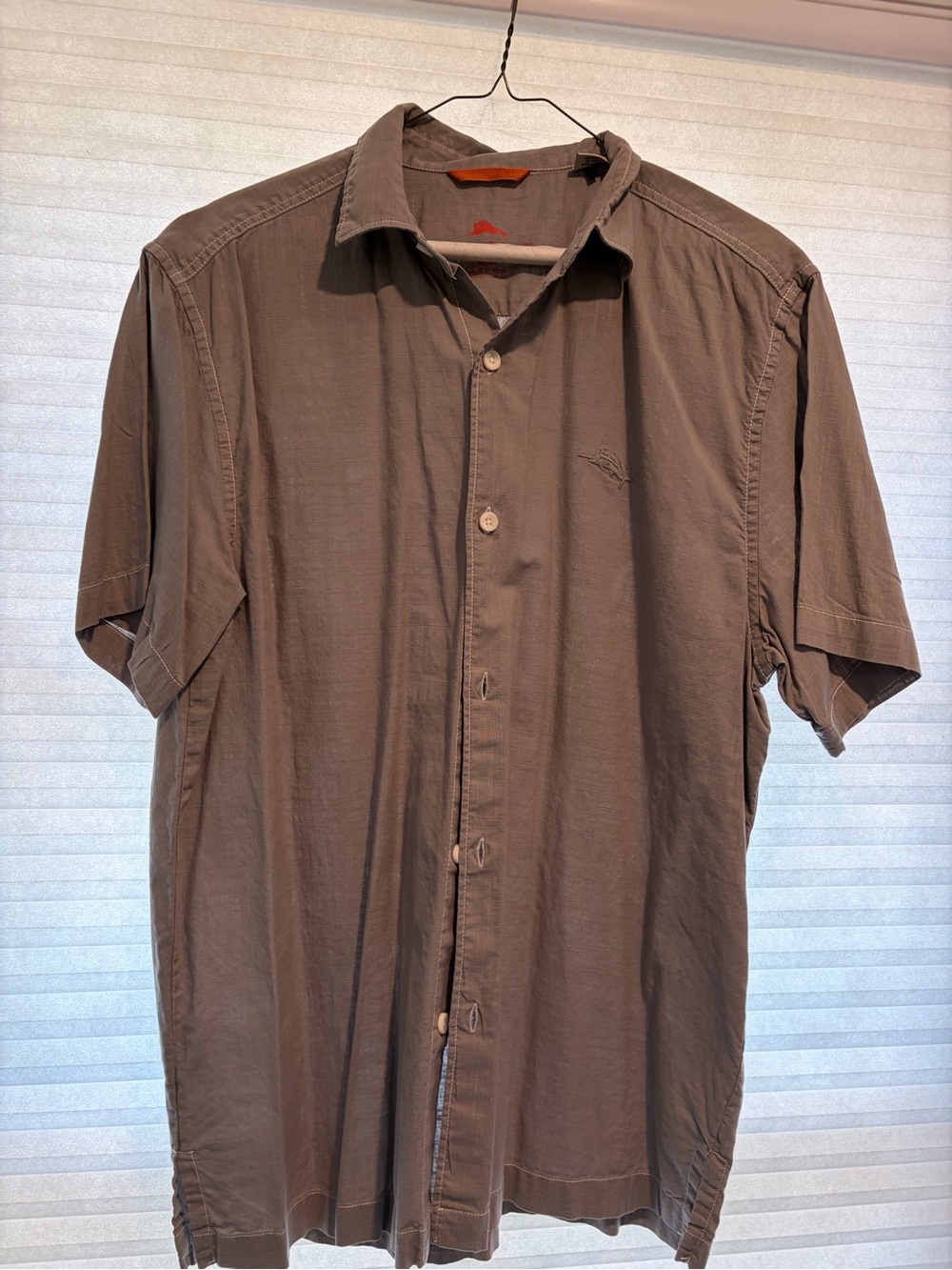 Tommy Bahama Brown Short-Sleeve Button-Down Shirt